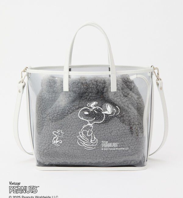  「【再値下げ】《PEANUTS&times;russetコラボ》クリアトート&times;巾着セットバッグ」|トートバッグ|