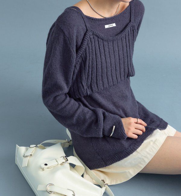 「シアーニットビスチェSET」|ニット・セーター|