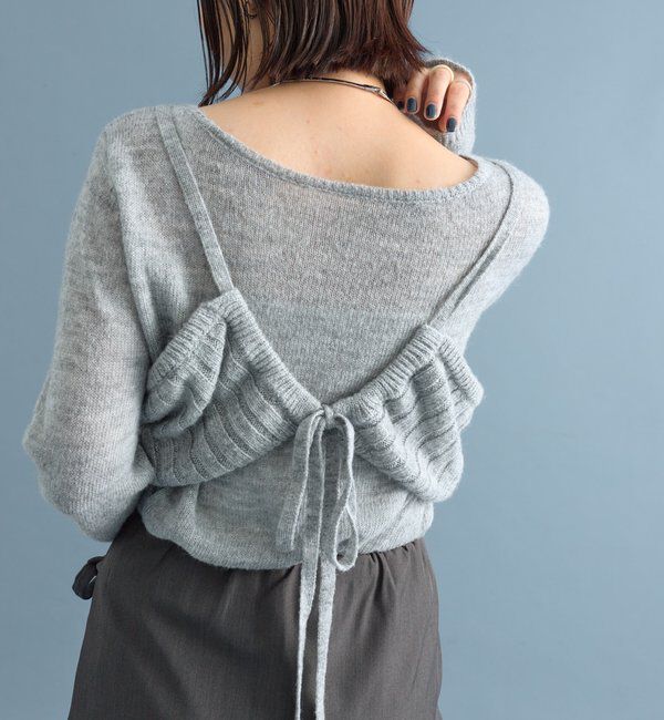  「シアーニットビスチェSET」|ニット・セーター|