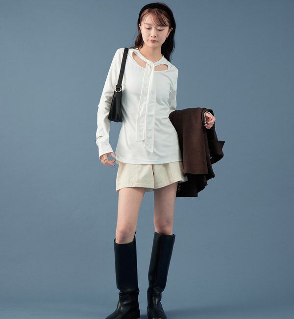  「ボウタイカットソー」|Tシャツ・カットソー|