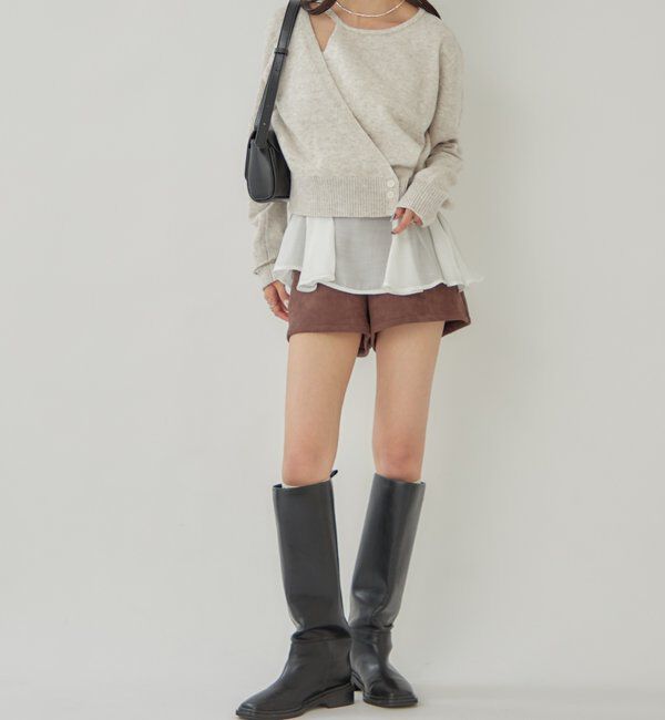  「ペプラムドッキングニット」|ニット・セーター|