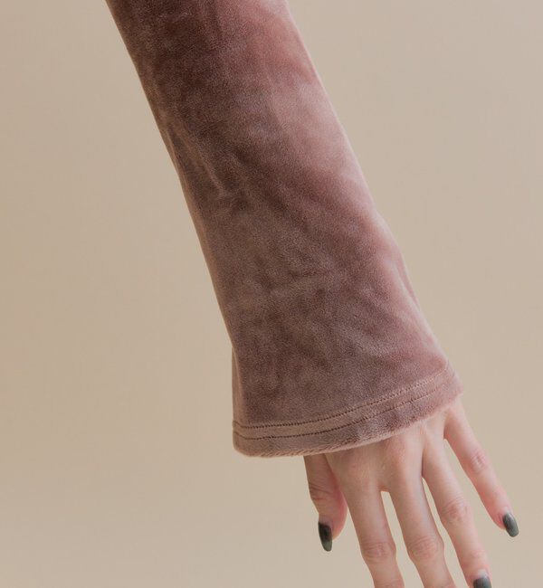  「[森川企画]バックオープンベロアワンピース」|ワンピース|