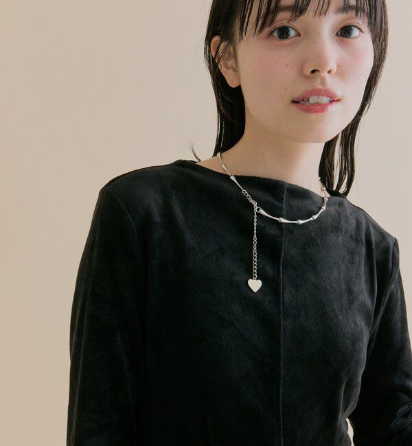  「[森川企画]バックオープンベロアワンピース」|ワンピース|