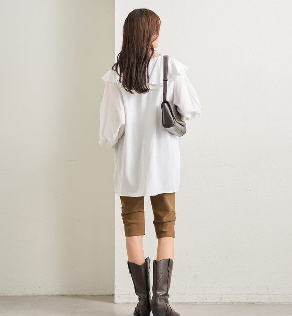  「ラッフルカラーブラウス」|シャツ・ブラウス|