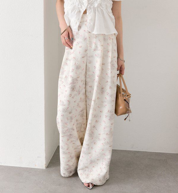  「フラワータックパンツ」|チノ|