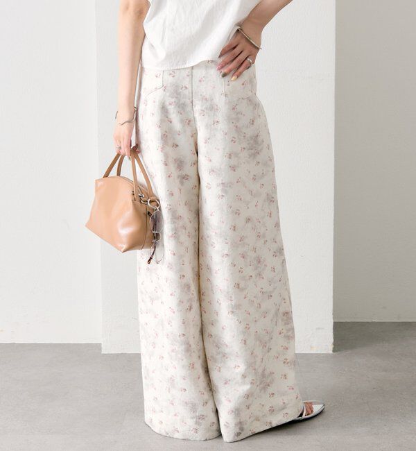  「フラワータックパンツ」|チノ|