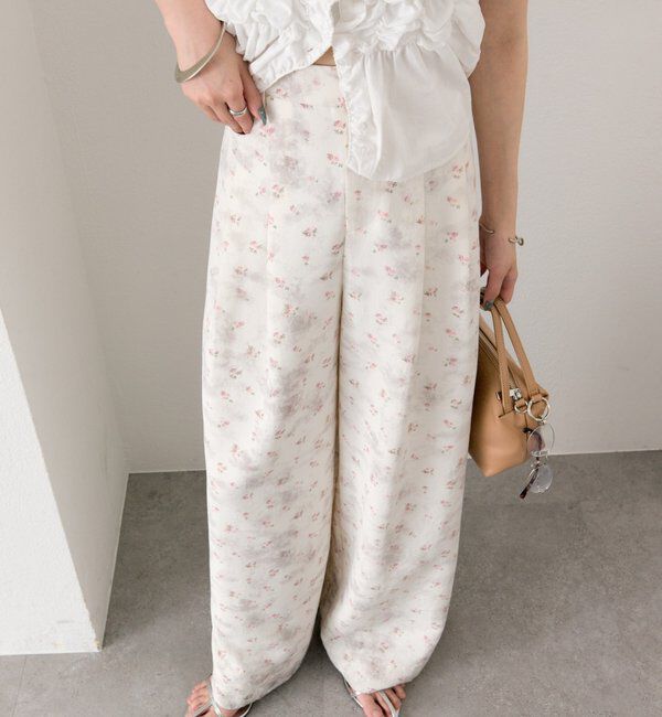  「フラワータックパンツ」|チノ|