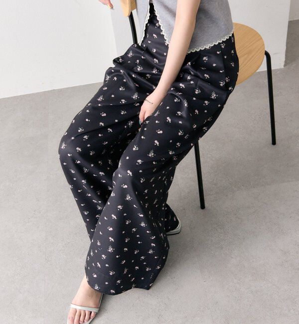  「フラワータックパンツ」|チノ|