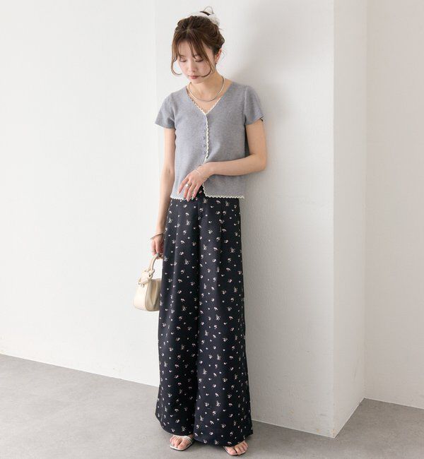  「フラワータックパンツ」|チノ|