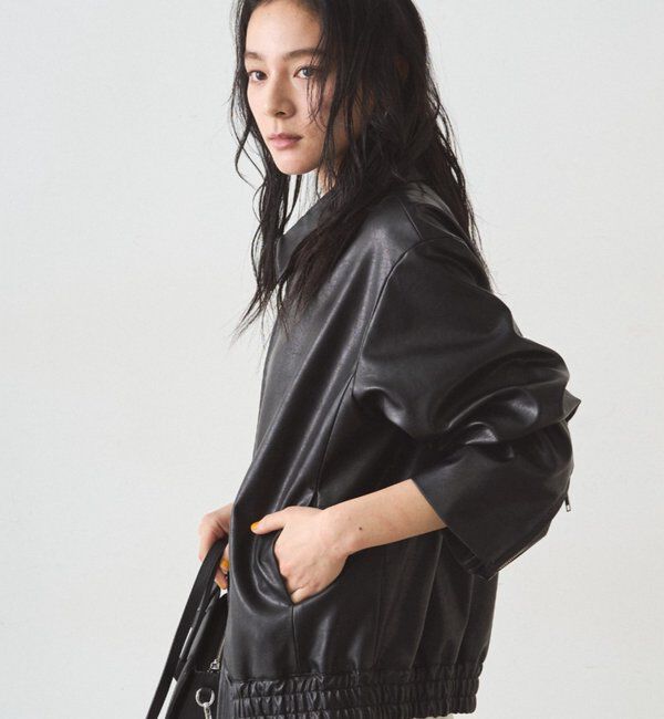 「フェイクレザージャケット」|ベスト・ジレ|
