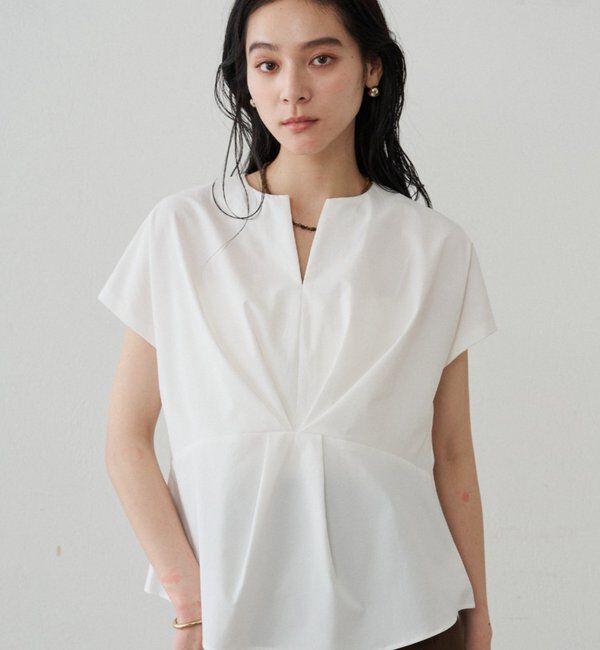  「フロントタックブラウス」|シャツ・ブラウス|