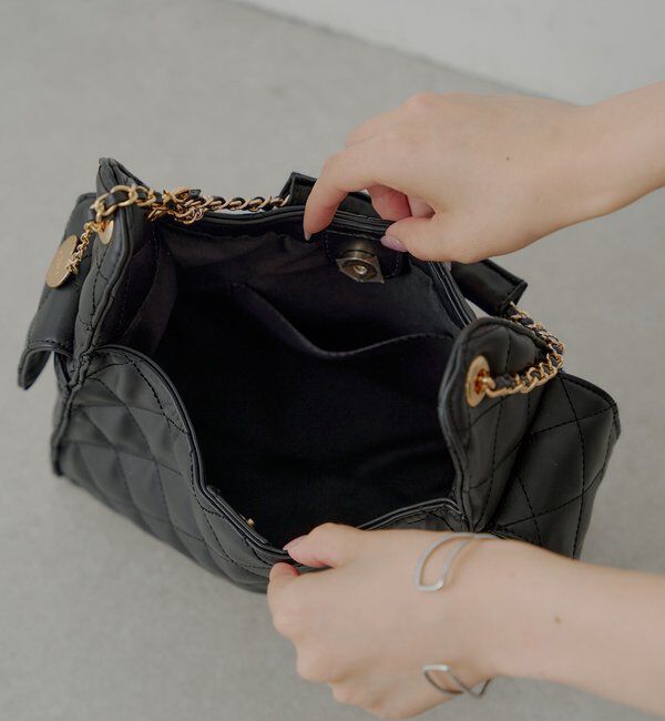  「2wayチェーンショルダーキルティングバッグ」|ショルダー・メッセンジャー|