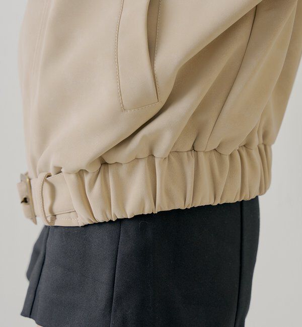  「スタンドカラーレザールーズジャケット」|その他|