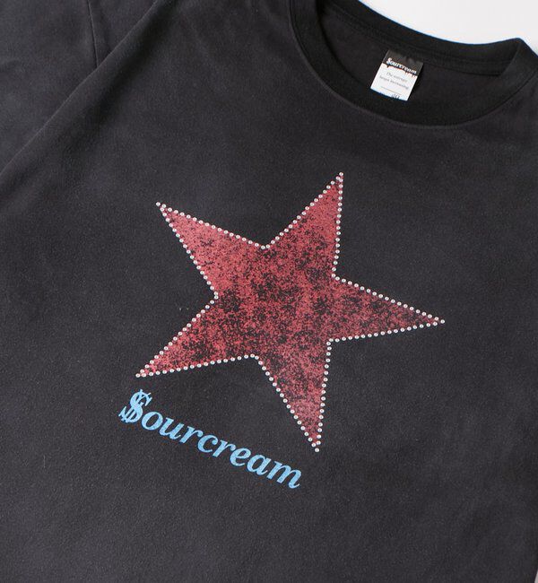  「【UNISEX】SourcreamラインストーンスターグラフィックTEE」|Tシャツ・カットソー|