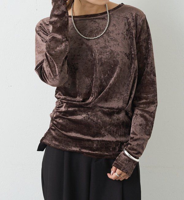  「シアーベロアトップス」|Tシャツ・カットソー|