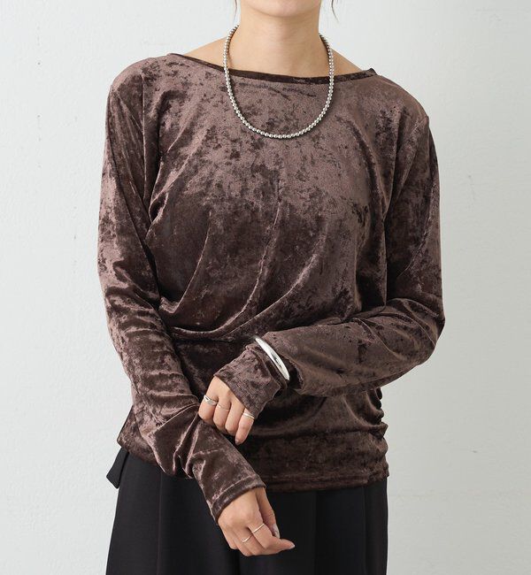  「シアーベロアトップス」|Tシャツ・カットソー|