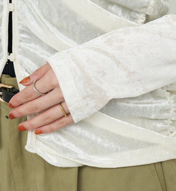  「シアーベロアカーディガン」|Tシャツ・カットソー|