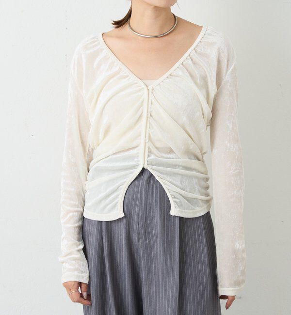  「シアーベロアカーディガン」|Tシャツ・カットソー|