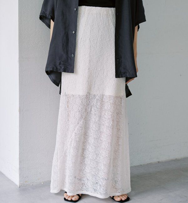  「絡みレースシアースカート」|スカート|