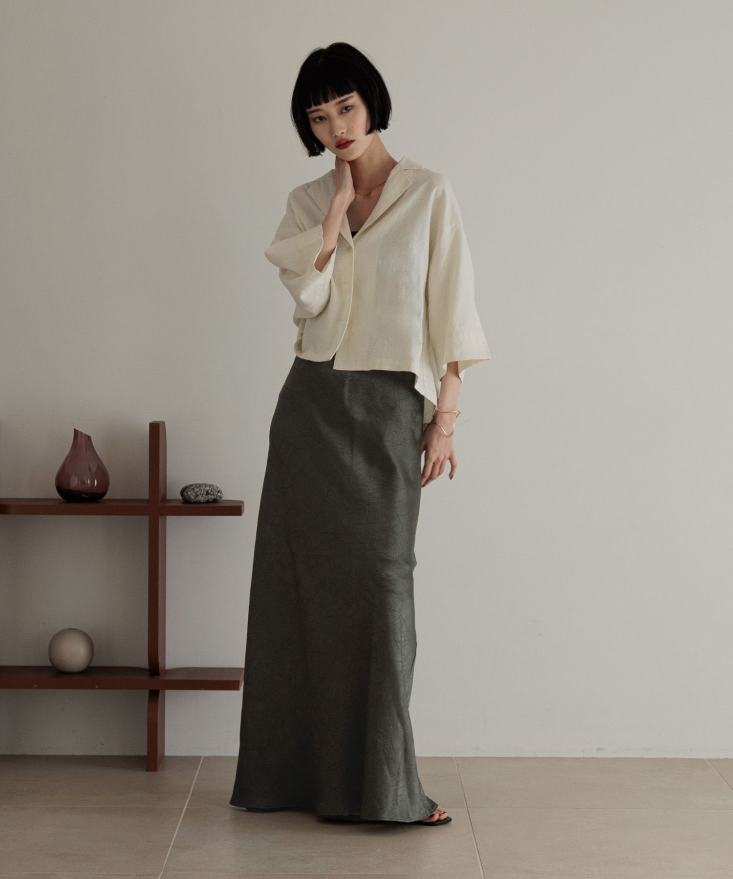 LOWRYS FARM「ノルマンディショートシャツ」|シャツ・ブラウス|