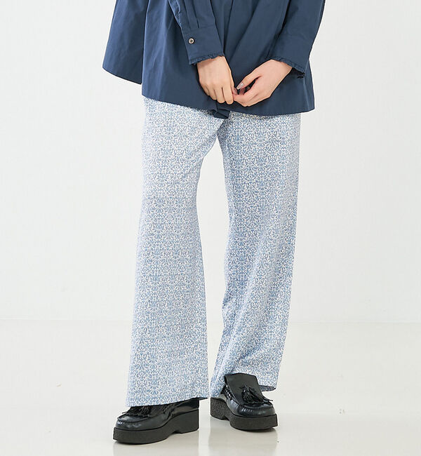 collex「ダマスク柄プリントパンツ」|その他|ブルー