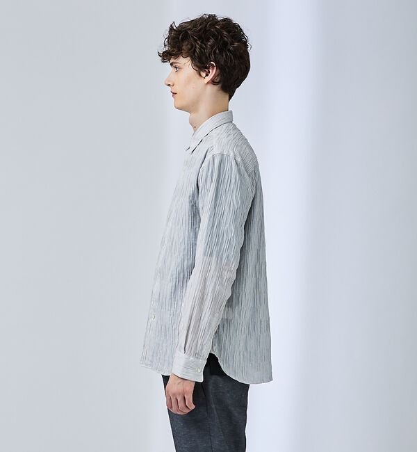 ABAHOUSE「【リンクルストライプ】レギュラーカラーシャツ」|シャツ・ブラウス|