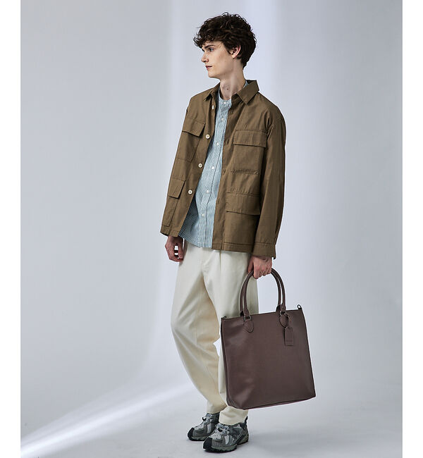 ABAHOUSE「センタータック バンドカラーシャツ」|シャツ・ブラウス|