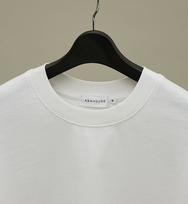 ABAHOUSE「ワンポイント刺繍　クルーネック長袖Tシャツ」|Tシャツ・カットソー|