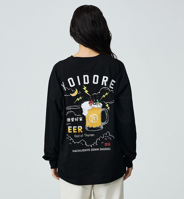 ABAHOUSE「【YOIDORE / ヨイドレ】KAMINARISAMA / 雷様 刺繍ロングT」|Tシャツ・カットソー|