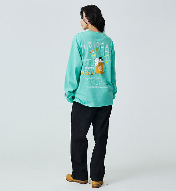 ABAHOUSE「【YOIDORE / ヨイドレ】KAMINARISAMA / 雷様 刺繍ロングT」|Tシャツ・カットソー|