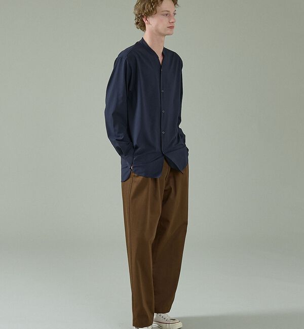 ABAHOUSE「Vネック スキッパーシャツ / バンドカラー」|シャツ・ブラウス|