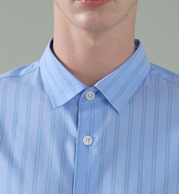 ABAHOUSE「エアリーストライプ オーバーサイズ レギュラーカラーシャツ」|シャツ・ブラウス|