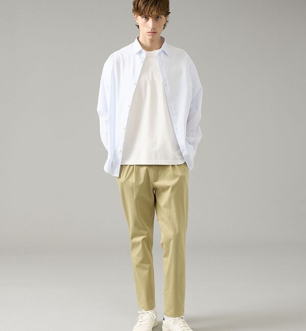 ABAHOUSE「エアリーストライプ オーバーサイズ レギュラーカラーシャツ」|シャツ・ブラウス|