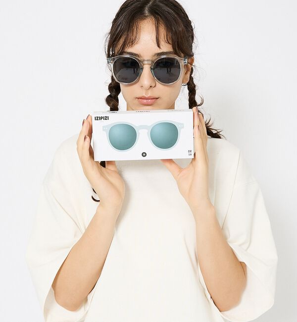 ABAHOUSE「【IZIPIZI/イジピジ】SUN #M/ラウンド型 サングラス / ユニセック」|メガネ|