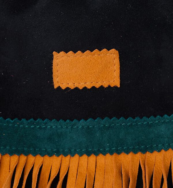 ABAHOUSE「【1/2HALF / ハーフ】ラムスェード 巾着ショルダー フリンジ ミニショル」|ショルダー・メッセンジャー|