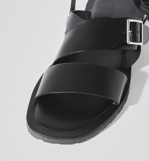 alfredoBANNISTER「バックル ストラップ レザーサンダル」|サンダル|