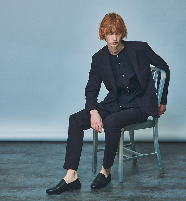 alfredoBANNISTER「【ソフトレザー】カウンターレス ゴア スリッポン」|ローファー|