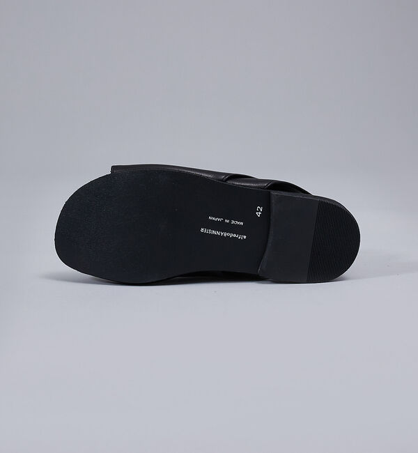 alfredoBANNISTER「【WRAP SHOES】ドレープ バックストラップ サンダル」|サンダル|