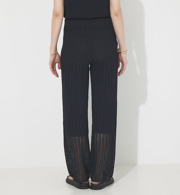 Rouge vif「【セットアップ対応】麻混レーシーニットパンツ」|その他|