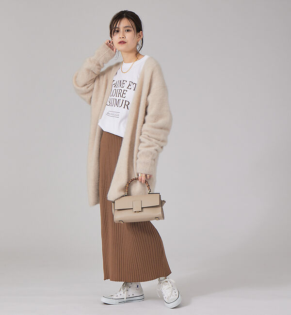 Rouge vif「【セットアップ対応】ストレッチリブニットスカート」|スカート|