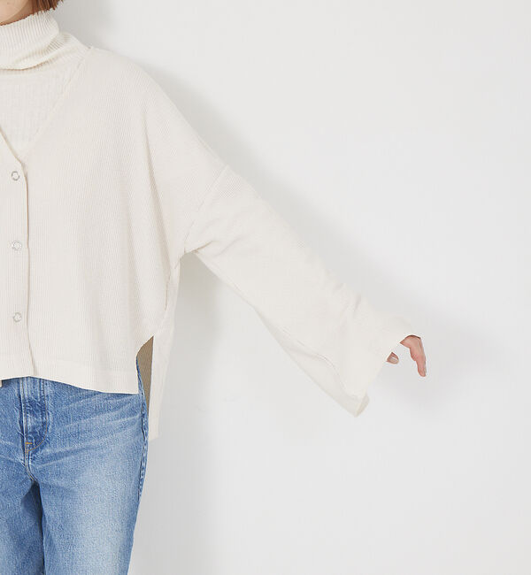 Rouge vif「ワッフルカーディガン」|カーディガン|