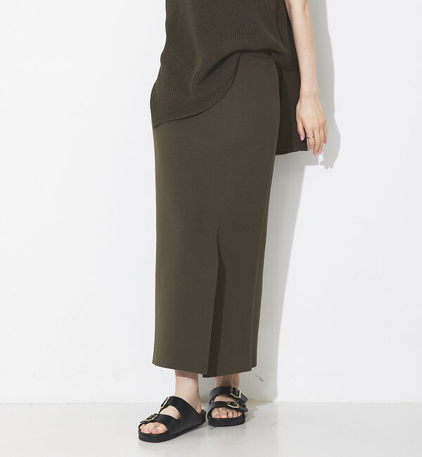 Rouge vif「【セットアップ対応】麻混ニットタイトスカート」|スカート|