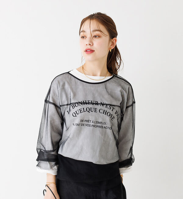 Rouge vif「チュール シアーブラウス」|シャツ・ブラウス|