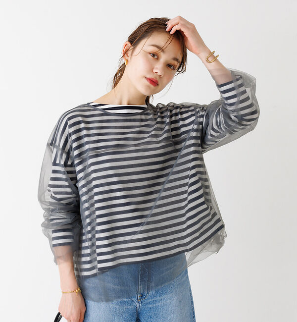 Rouge vif「チュール シアーブラウス」|シャツ・ブラウス|