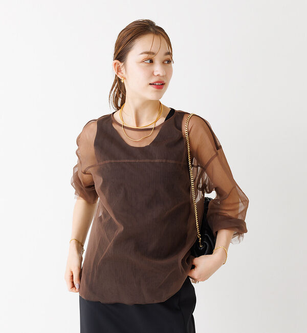 Rouge vif「チュール シアーブラウス」|シャツ・ブラウス|