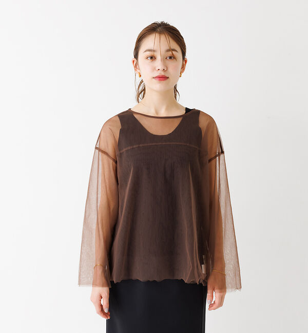 Rouge vif「チュール シアーブラウス」|シャツ・ブラウス|