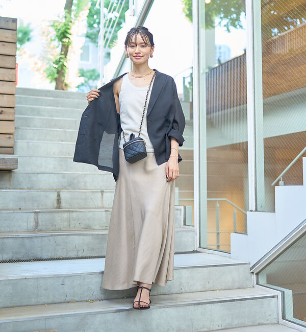 Rouge vif「切替フィブリルマキシスカート」|スカート|