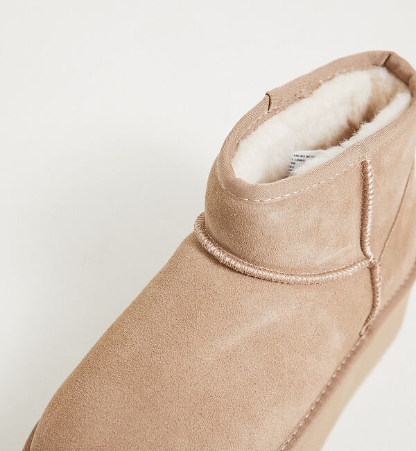 Rouge vif「【EMU/エミュー】PLATFORM MICROショートムートンブーツ」|ショートブーツ|