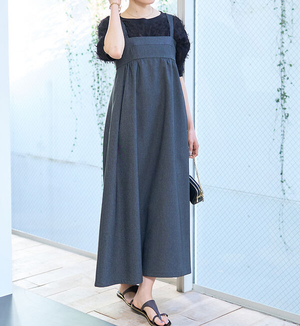 Rouge vif「デニムライクベアキャミワンピース」|ワンピース|ブラック