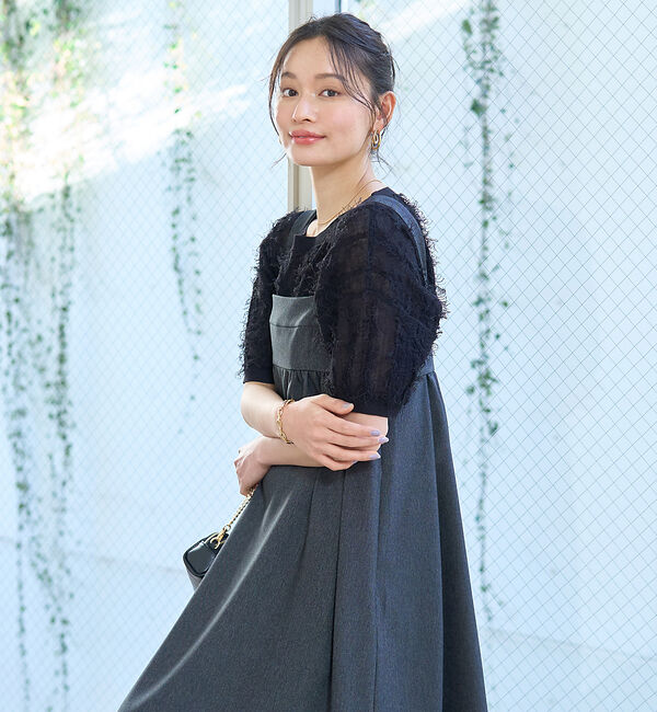 Rouge vif「デニムライクベアキャミワンピース」|ワンピース|